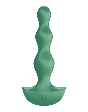 Анальний стимулятор-намистини з двома моторами Satisfyer Lolli-Plug 2 Green SO4926 - онлайн-сексшоп Сквітер
