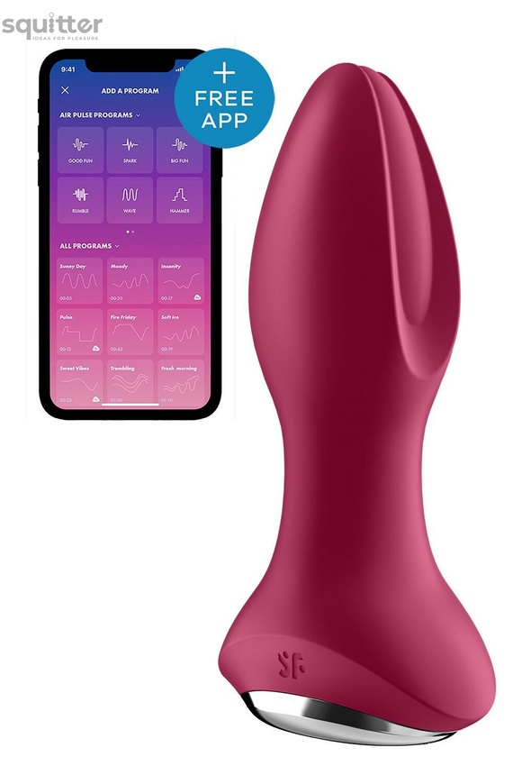 Анальная смарт вибропробка с жемчужным массажем Satisfyer Rotator Plug 2+ Violet SO6280 фото