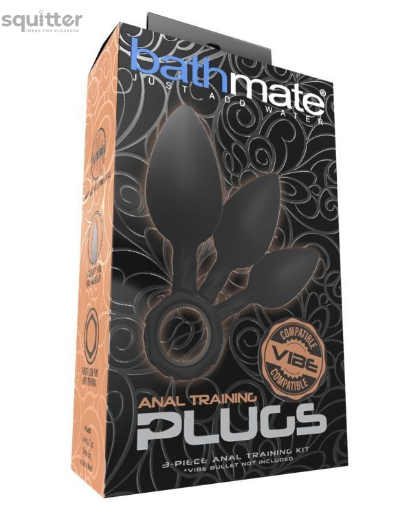 Набор анальных пробок Bathmate Anal Training Plugs, диаметр 2,5см - 3,1см - 3,8см SO3359 фото