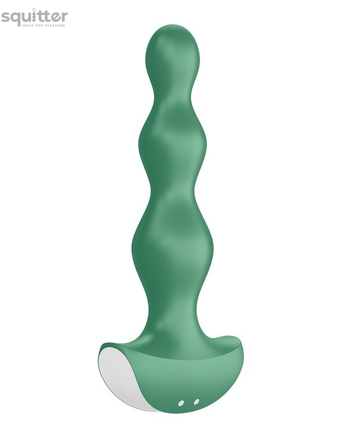 Анальный стимулятор-бусины с двумя моторами Satisfyer Lolli-Plug 2 Green SO4926 фото