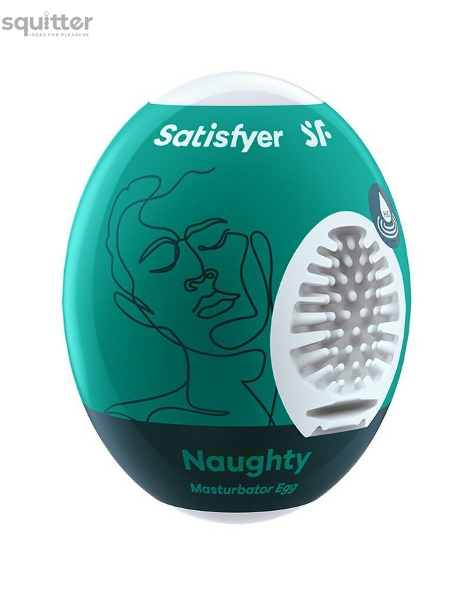 Самосмазывающийся мастурбатор-яйцо Satisfyer Masturbator Egg Naughty, одноразовый, не требует смазки SO5523 фото