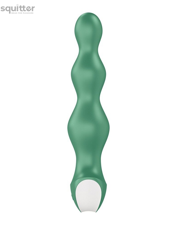 Анальный стимулятор-бусины с двумя моторами Satisfyer Lolli-Plug 2 Green SO4926 фото