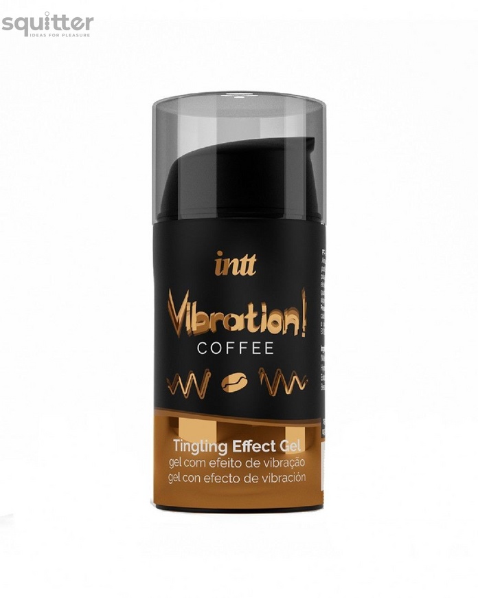 Рідкий вібратор Intt Vibration Coffee (15 мл) EXTRA GREEN, дуже смачний, діє до 30 хвилин SO5410 фото