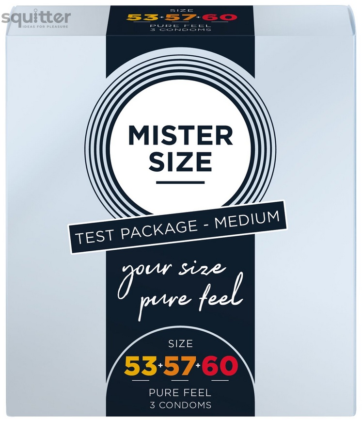 Набор презервативов Mister Size - pure feel - 53–57–60 (3 condoms), 3 размера, толщина 0,05 мм SO8040 фото