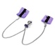 Наручники с металлической анальной пробкой Art of Sex Handcuffs with Metal Anal Plug size M Purple SO6183 фото 3