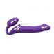 Безремінний страпон з вібрацією Strap-On-Me Vibrating Violet L, діам. 3,7 см, пульт ДК, регульований SO3826 фото 3