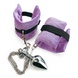 Наручники с металлической анальной пробкой Art of Sex Handcuffs with Metal Anal Plug size M Purple SO6183 фото 6