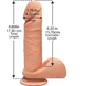 Фаллоимитатор Doc Johnson The D - Perfect D - 7 Inch With Balls - ULTRASKYN, диаметр 4,5SO1576,2 - интернет-магазин интимных товаров Squitter