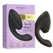 Подвійний вакуумний кліторальний стимулятор з вібрацією Womanizer Next Duo - Black SX3866,8 - інтернет-магазин інтимних товарів Squitter