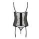 Корсет с подвязками + стринги LOVELIA CORSET black S/M - PassionSO4766,6 - интернет-магазин интимных товаров Squitter