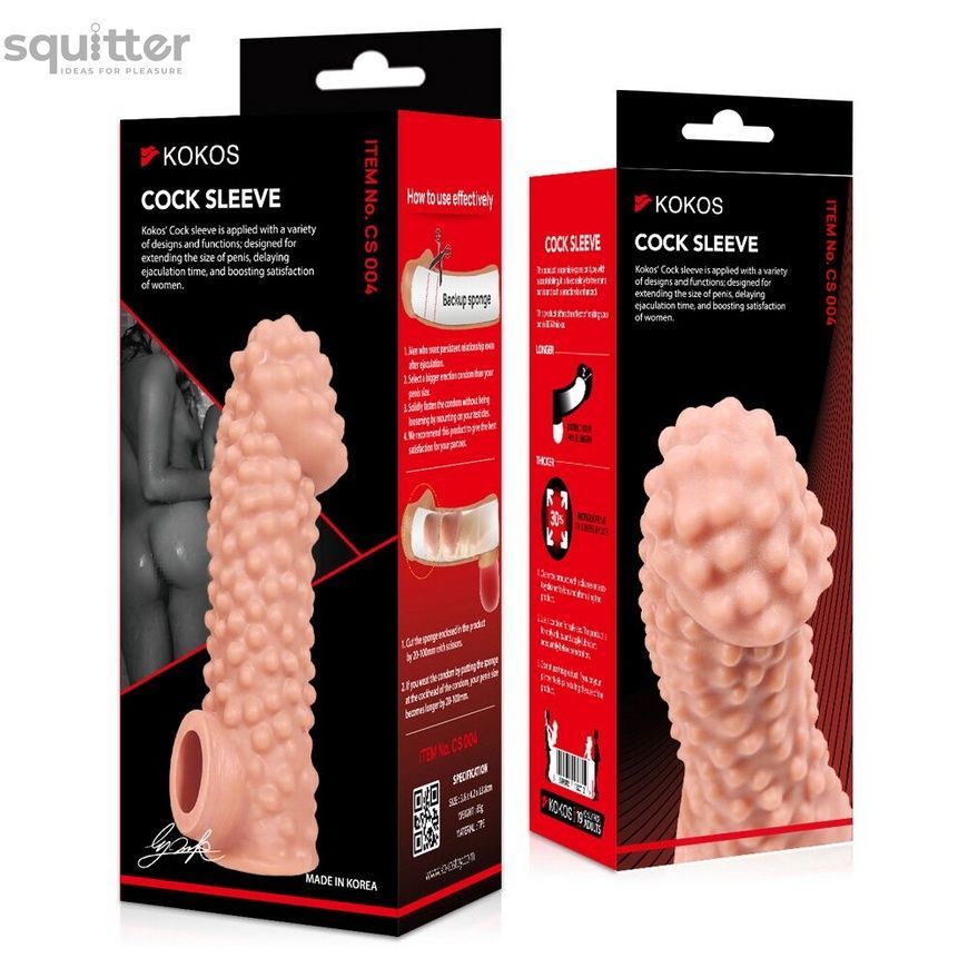 Насадка на член Kokos Cock Sleeve CS 004 M SX1457 - онлайн-сексшоп Сквітер