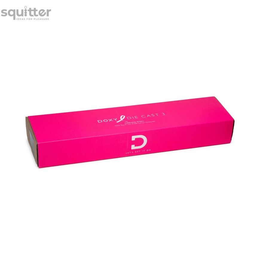 Вібромасажер DOXY Die Cast 3 Hot Pink, дуже потужний, живлення 220В, металевий корпус SX2459 - онлайн-сексшоп Сквітер