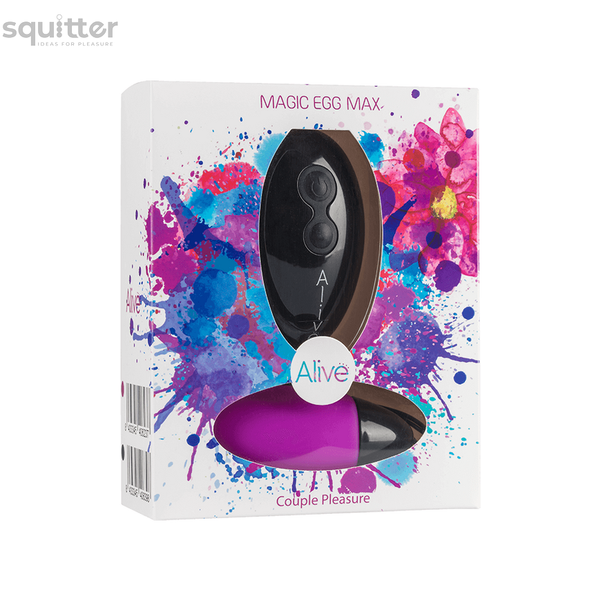 Мощное виброяйцо Alive Magic Egg MAX Violet с пультом ДУ AL40623 фото