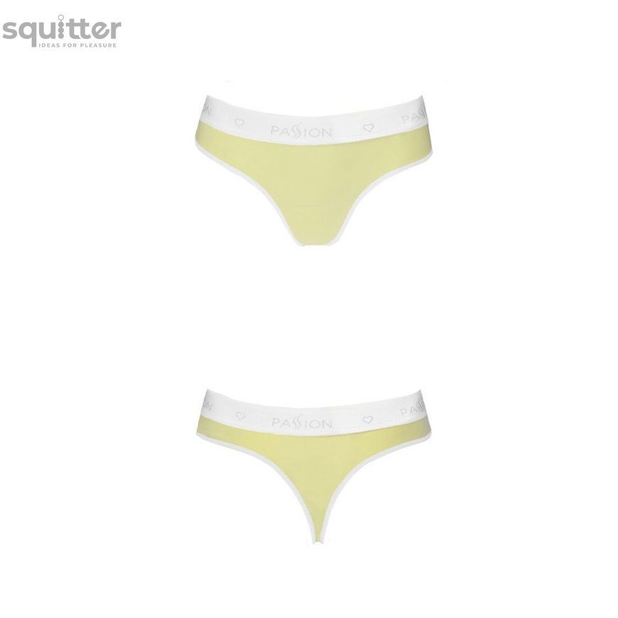 Спортивні трусики-стрінги Passion PS007 PANTIES XL, yellow SO4262 - онлайн-сексшоп Сквітер