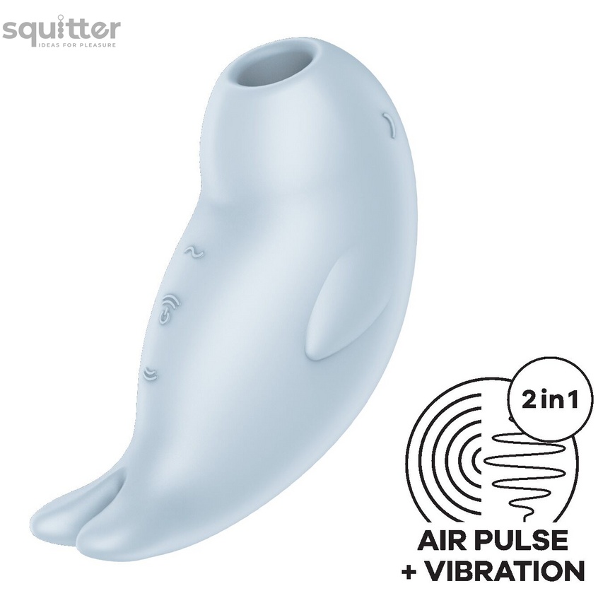 Вакуумний кліторальний стимулятор із вібрацією Satisfyer Seal You Soon SX0564 фото