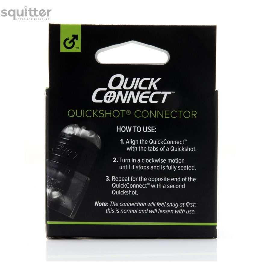 Адаптер Fleshlight Quickshot Quick Connect для з'єднання двох Квікшотов в одну іграшку F19266 фото