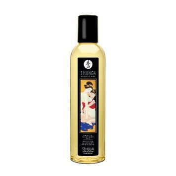 Массажное масло Shunga Sensual - Island Blossoms (250 мл) натуральное увлажняющее SO3341 - онлайн-сексшоп Сквитер