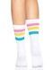 Шкарпетки жіночі в смужку Leg Avenue Pride crew socks Pansexual, 37&ndash;43 розмір SO8585,2 - інтернет-магазин інтимних товарів Squitter