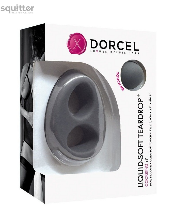 Ерекційне кільце Dorcel Liquid-Soft Teardrop для члена і мошонки, soft-touch силікон SO2346 фото