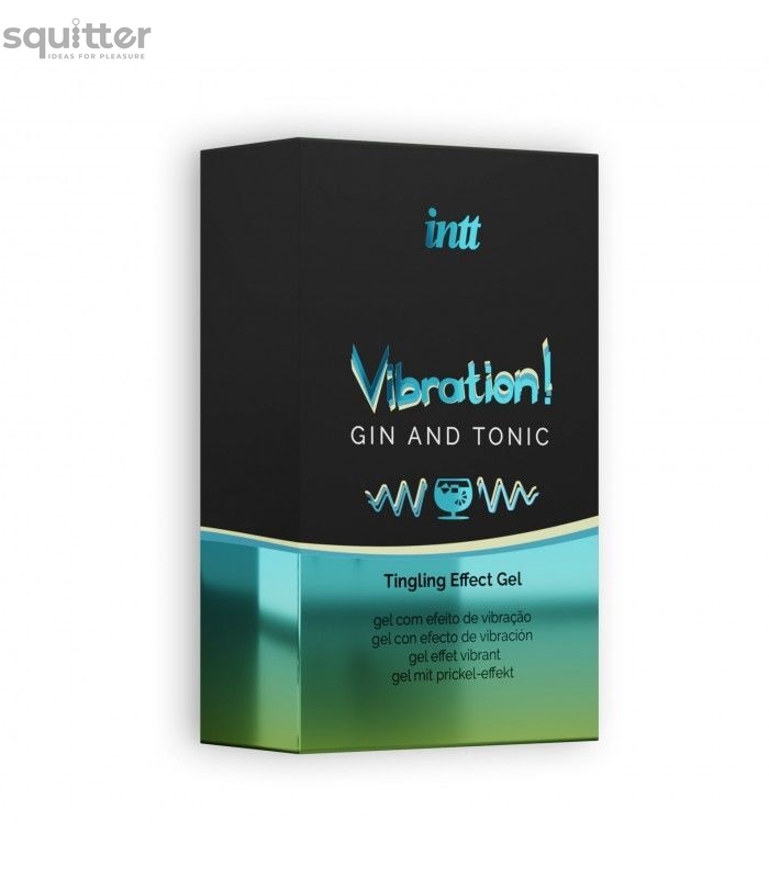 Рідкий вібратор Intt Vibration Gin Tonic (15 мл) EXTRA GREEN SO5409 фото