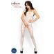 Бодістокінг Passion BS006 white, комбінезон, імітація панчіх і пояса PBS006W,2 - інтернет-магазин інтимних товарів Squitter