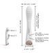 Вібратор-кролик з підігрівом Dorcel FLEXI RABBIT WHITE, гнучкий стовбур SO6817,5 - інтернет-магазин інтимних товарів Squitter