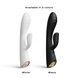 Вібратор-кролик з підігрівом Dorcel FLEXI RABBIT WHITE, гнучкий стовбур SO6817,6 - інтернет-магазин інтимних товарів Squitter