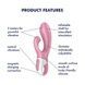 Вибратор-кролик надувной Satisfyer Air Pump Bunny 2SO8412,4 - интернет-магазин интимных товаров Squitter