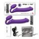 Безремневой страпон с вибрацией Strap-On-Me Vibrating Violet XL, диам. 4,5см, пульт ДУ, регулируемыйSO3827,6 - интернет-магазин интимных товаров Squitter
