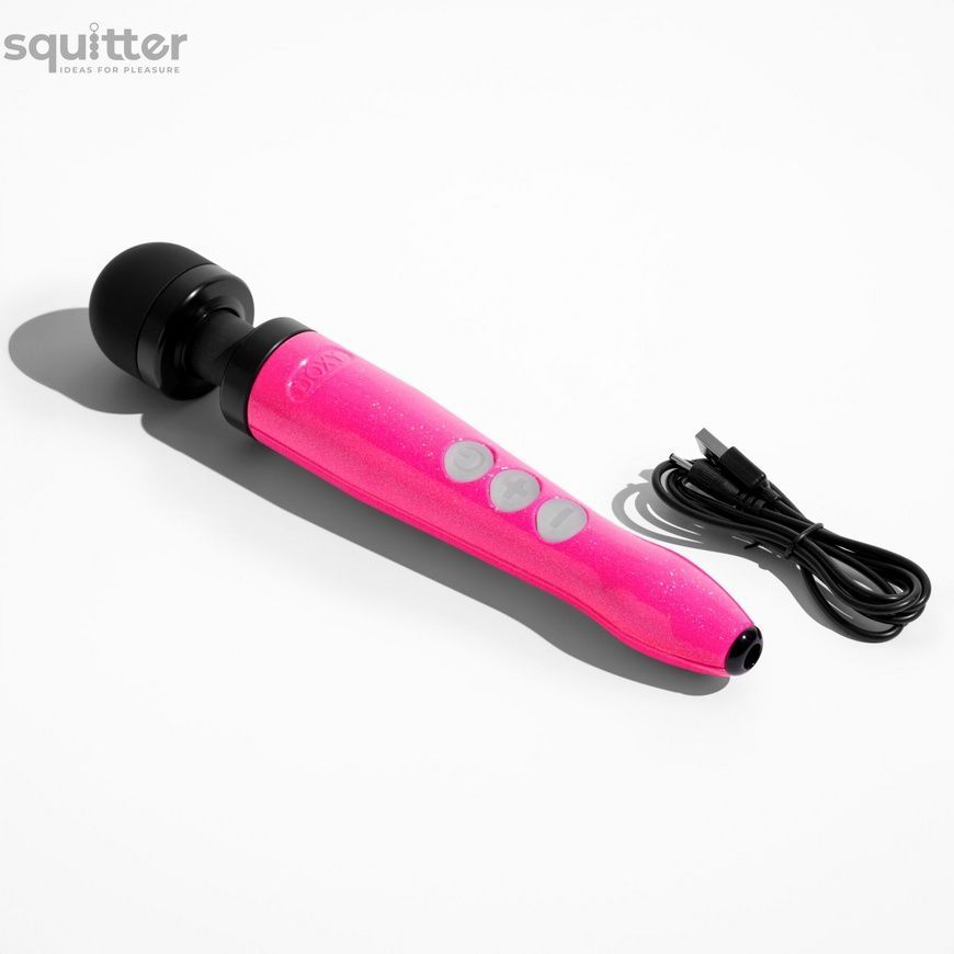 Вібромасажер DOXY Die Cast 3R Hot Pink, дуже потужний, перезаряджуваний, металевий корпус SX2460 - онлайн-сексшоп Сквітер