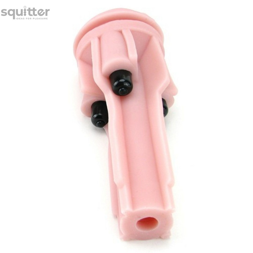 Мастурбатор с вибрацией Fleshlight Vibro Pink Lady Touch, три вибропули, стимулирующий рельеф F17347 фото