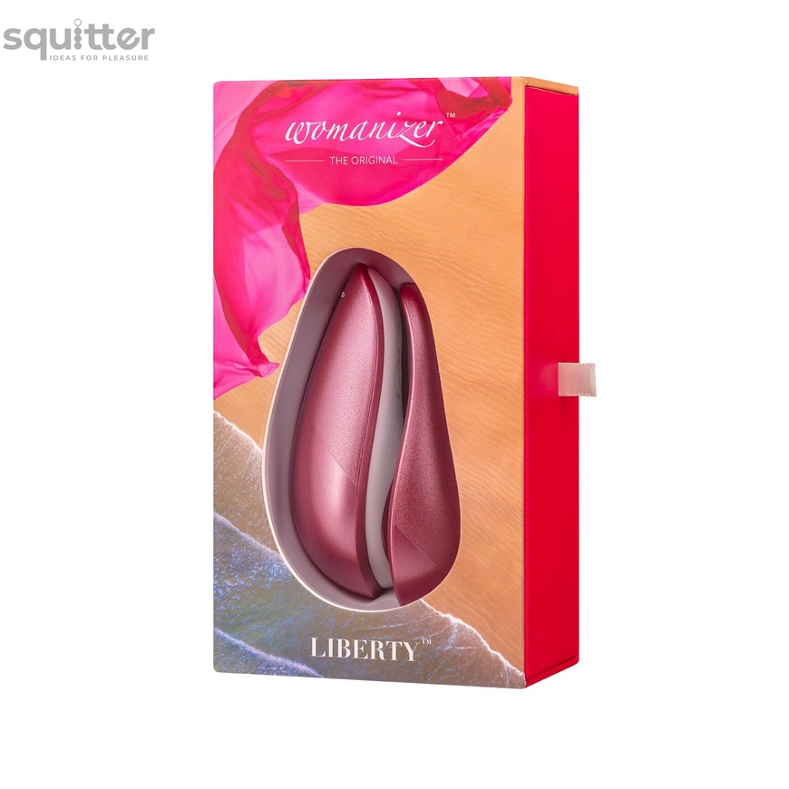 Вакуумний кліторальний стимулятор Womanizer Liberty Pink SO8745 фото