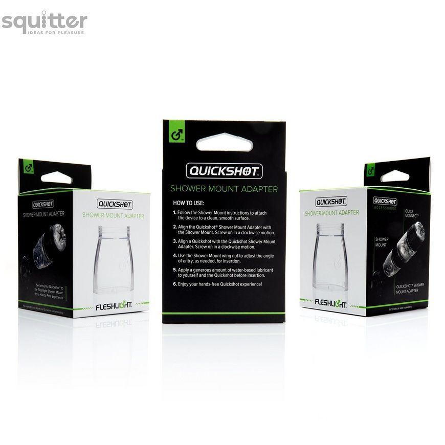 Адаптер Quickshot для Fleshlight Shower Mount Adapter для соединения Квикшота с креплением-присоской F19273 - онлайн-сексшоп Сквитер