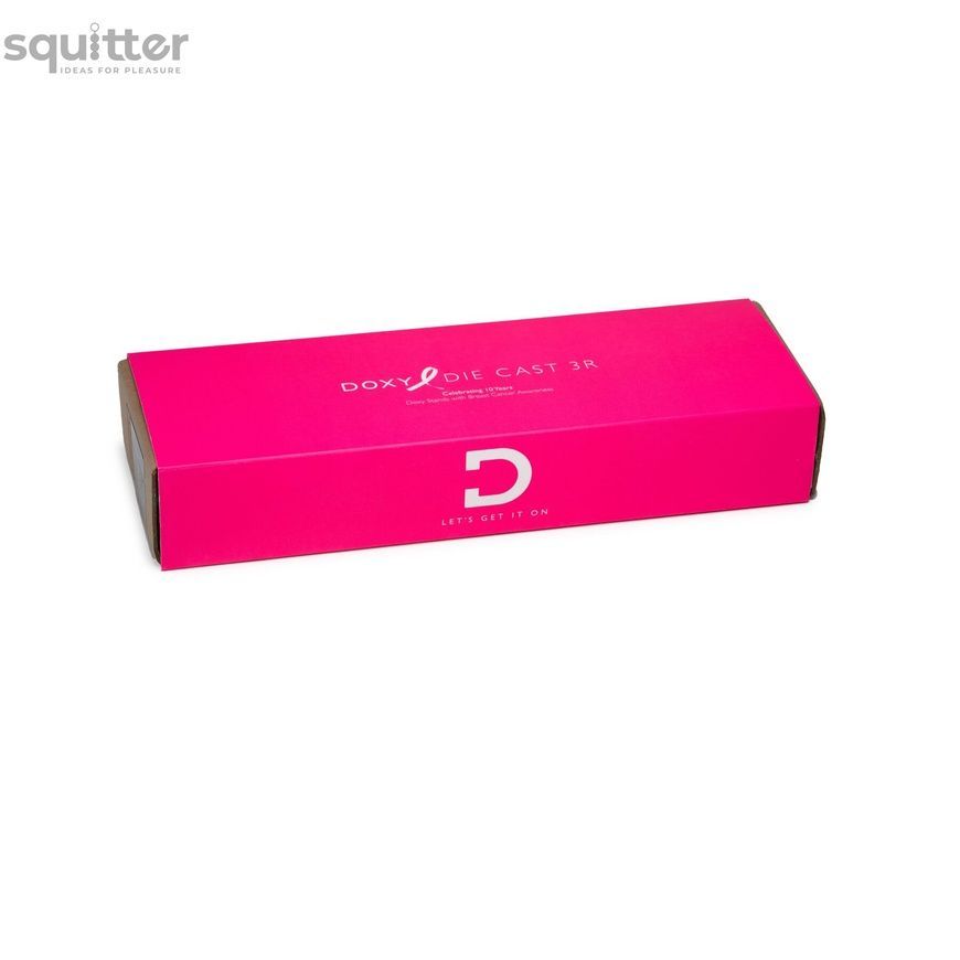 Вібромасажер DOXY Die Cast 3R Hot Pink, дуже потужний, перезаряджуваний, металевий корпус SX2460 - онлайн-сексшоп Сквітер