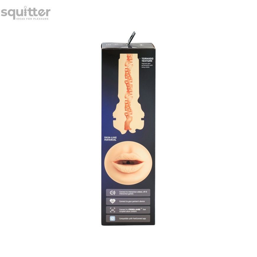 Мастурбатор-ротик Kiiroo Feel Mouth зі всмоктувальною інтерактивною насадкою PowerBlow Combo Set SX1231 - онлайн-сексшоп Сквітер