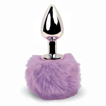 Анальна пробка FeelzToys - Bunny Tails Butt Plug Purple SO5062 фото