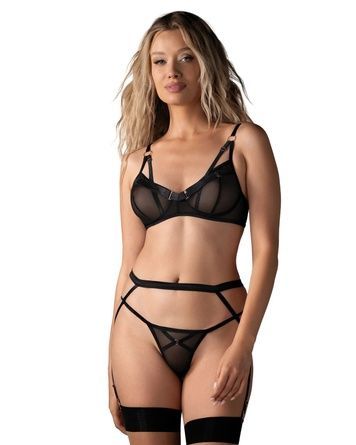 Комплект Obsessive Euridia 3-pcs set M/L SX3587 - онлайн-сексшоп Сквітер