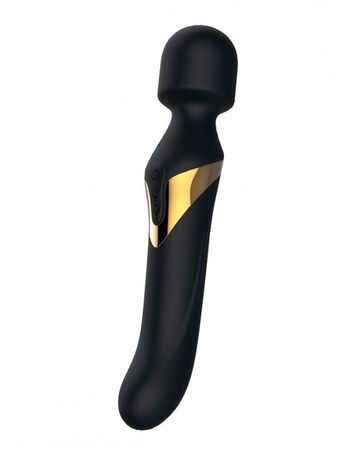 Вібромасажер 2в1 Dorcel Dual Orgasms Gold класичний масажер і вібратор з перлинним масажем SO2347 - онлайн-сексшоп Сквітер