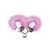 Наручники металлические Adrien Lastic Handcuffs Pink с розовой пушистой отделкой AD30301 - онлайн-сексшоп Сквитер