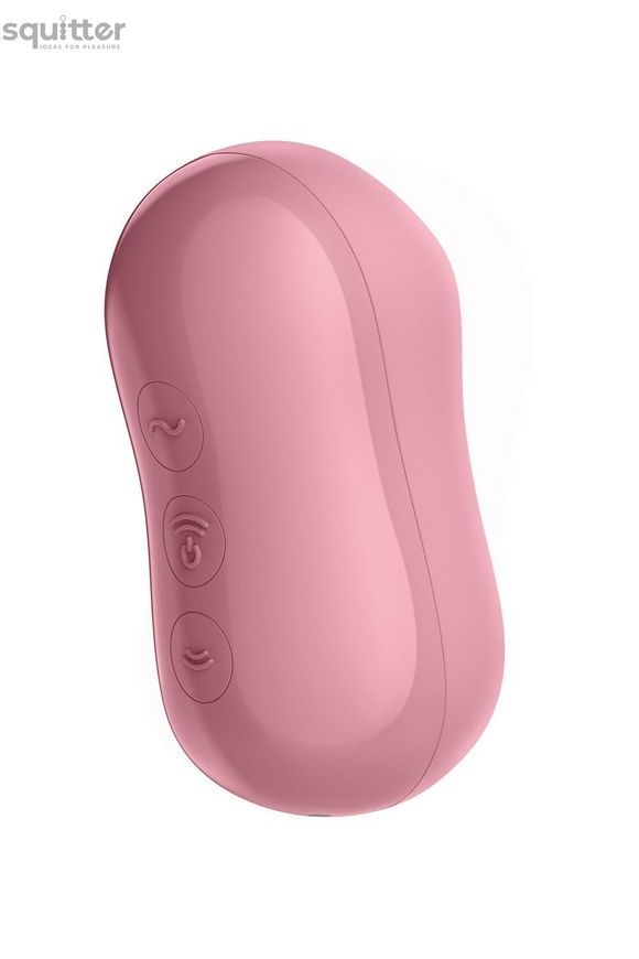 Вакуумный стимулятор с вибрацией Satisfyer Cotton Candy Light Red SO6282 - онлайн-сексшоп Сквитер
