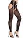 Колготки Leg Avenue Seamless Opaque Footless Suspender Hose One Size Black SX2765,3 - інтернет-магазин інтимних товарів Squitter