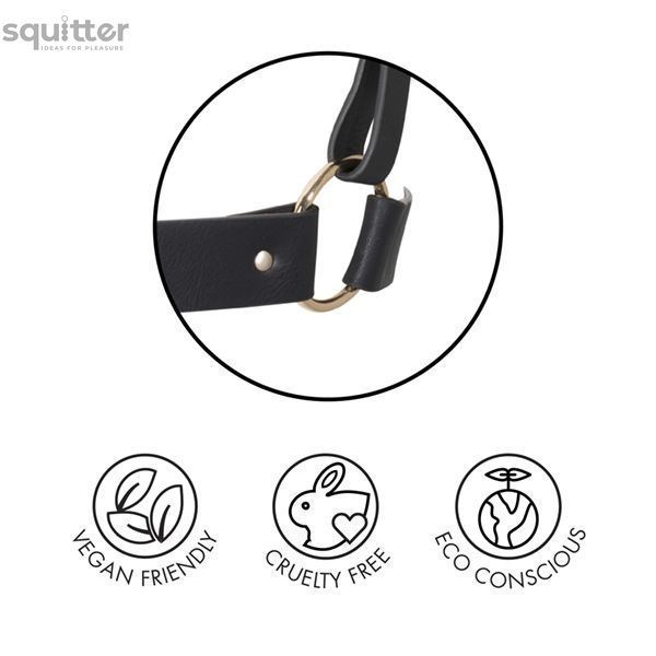 Портупея Bijoux Indiscrets MAZE - X Harness Black, экокожа SO2676 - онлайн-сексшоп Сквитер
