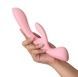 Двосторонній вібратор-кролик Satisfyer Triple Oh Pink, 3 мотори, руків&rsquo;я-масажер SO7780,6 - інтернет-магазин інтимних товарів Squitter