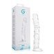 Скляний фалоімітатор Gildo Textured Glass Dildo No. 36 SX5026,10 - інтернет-магазин інтимних товарів Squitter