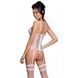 Корсет с подвязками + стринги LOVELIA CORSET white L/XL - PassionSO4768,2 - интернет-магазин интимных товаров Squitter