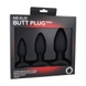 Набор анальных пробок Nexus Butt Plug Trio, макс. диаметр 3–4–5 см SO2743 фото 2