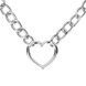 Нашийник з повідцем Bedroom Fantasies: Collar with Chain - Silver SX2207,8 - інтернет-магазин інтимних товарів Squitter