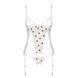 Корсет с подвязками + стринги LOVELIA CORSET white L/XL - PassionSO4768,5 - интернет-магазин интимных товаров Squitter