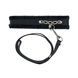 Нашийник із повідцем Punishment - Crystal Collar & Leash - Black SX2228,1 - інтернет-магазин інтимних товарів Squitter