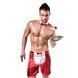 Распродажа!!! Мужской эротический костюм официанта Passion 019 SHORT red L/XL, шорты и бабочкаPSM0191,1 - интернет-магазин интимных товаров Squitter